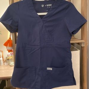 Navy Grey’s Anatomy Scrub Top